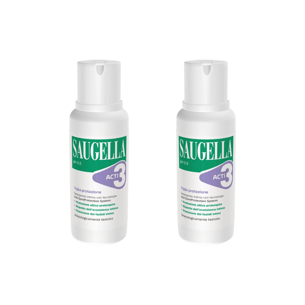 SAUGELLA ACTI3 TRIPLA PROTEZIONE DETERGENTE INTIMO 500 ML Pack X2
