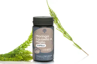 Integratore Capelli Moringa e Equiseto 60 Capsule Pack X2