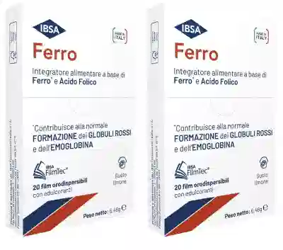 FERRO IBSA 20 FILM ORODISPERSIBILI Pack da 2