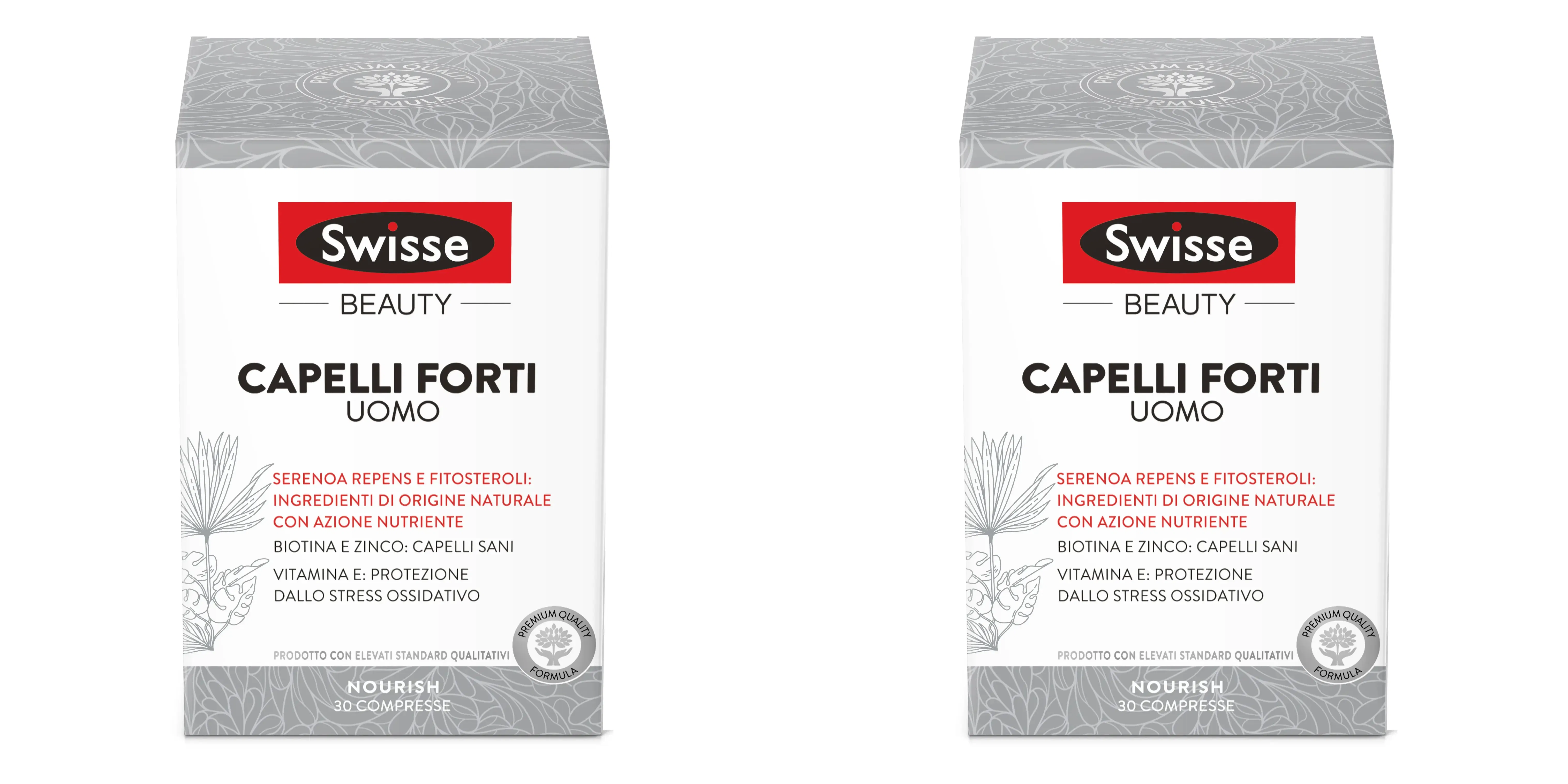 SWISSE CAPELLI FORTI UOMO 30 COMPRESSE Pack da 2