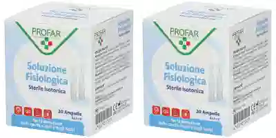 SOLUZIONE FISIOLOGICA STERILE ISOTONICA PROFAR 20 AMPOLLE DA 5 ML Pack da 2