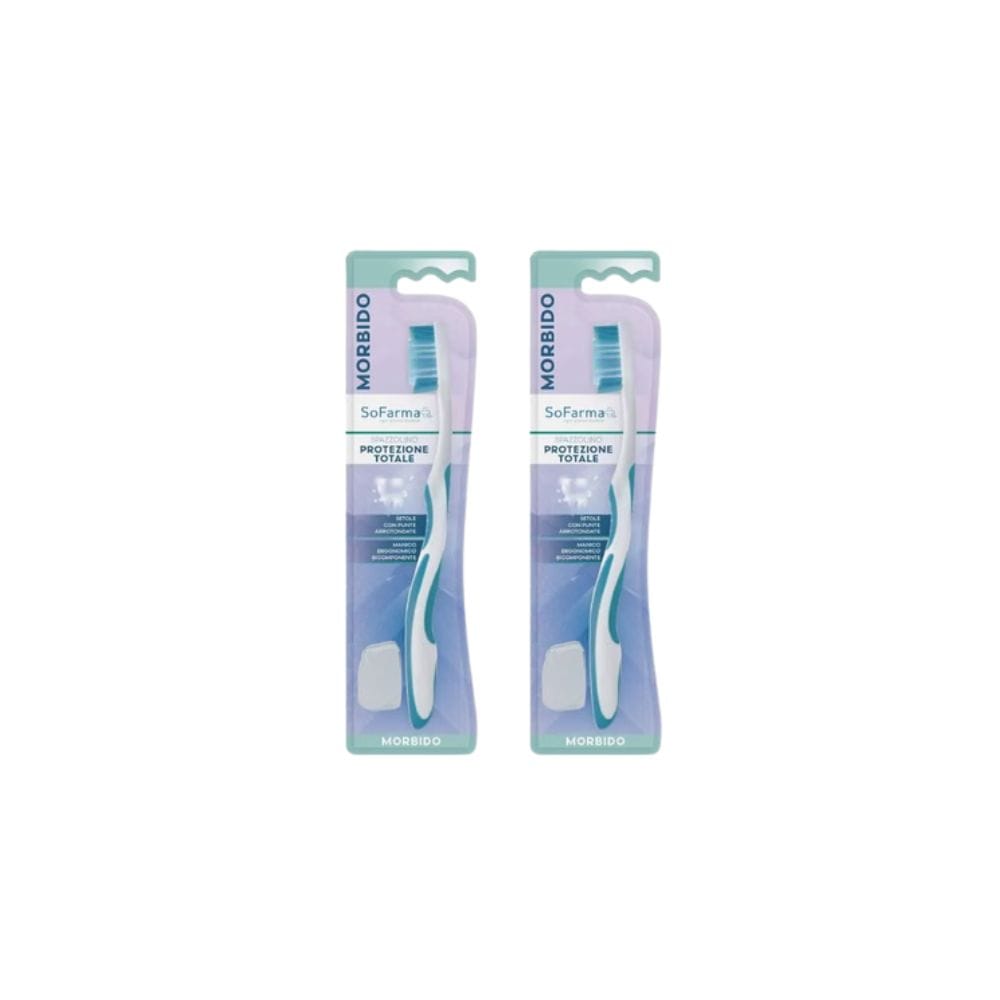 SPAZZOLINO TOTAL PROTECTION SETOLE MORBIDE PACK X2