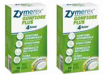ZYMEREX GONFIORE PLUS 20 COMPRESSE Pack da 2