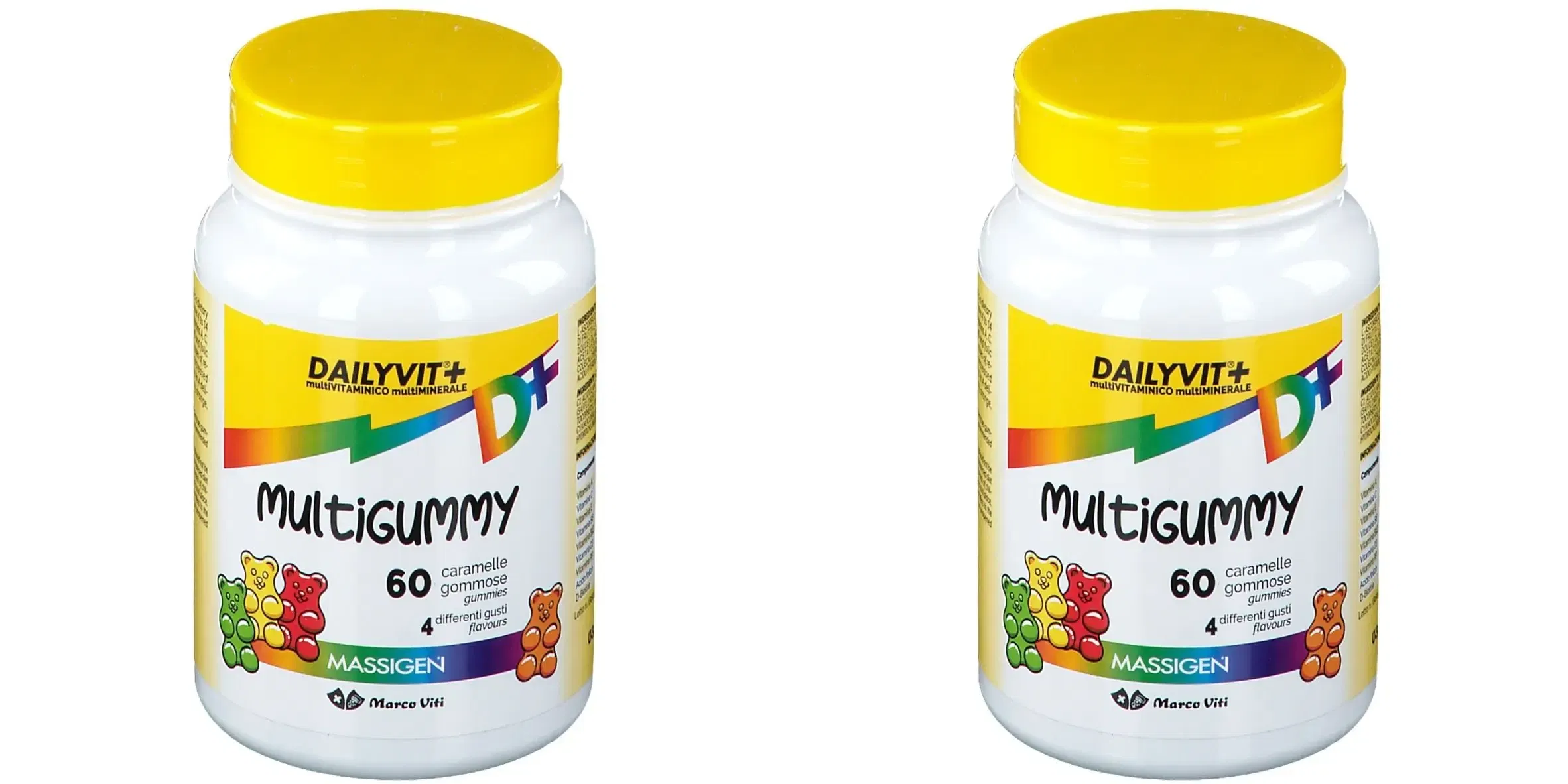 MASSIGEN MULTIGUMMY 60 CARAMELLE GOMMOSE Pack da 2