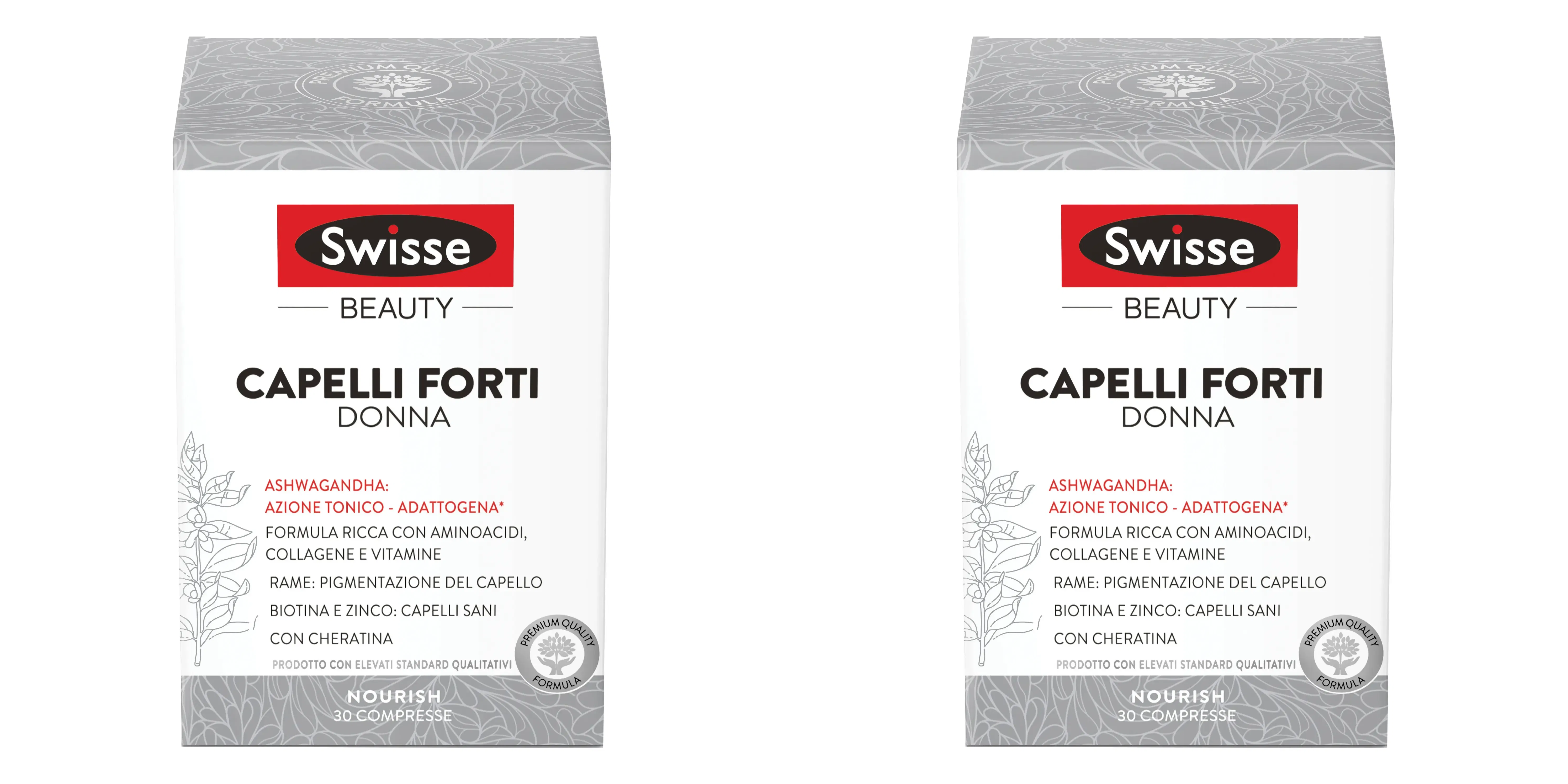 SWISSE CAPELLI FORTI DONNA 30 COMPRESSE Pack da 2