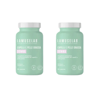 LAMUSELAB CAPELLI E PELLE GRASSA DONNA 90 CAPSULE Pack X2