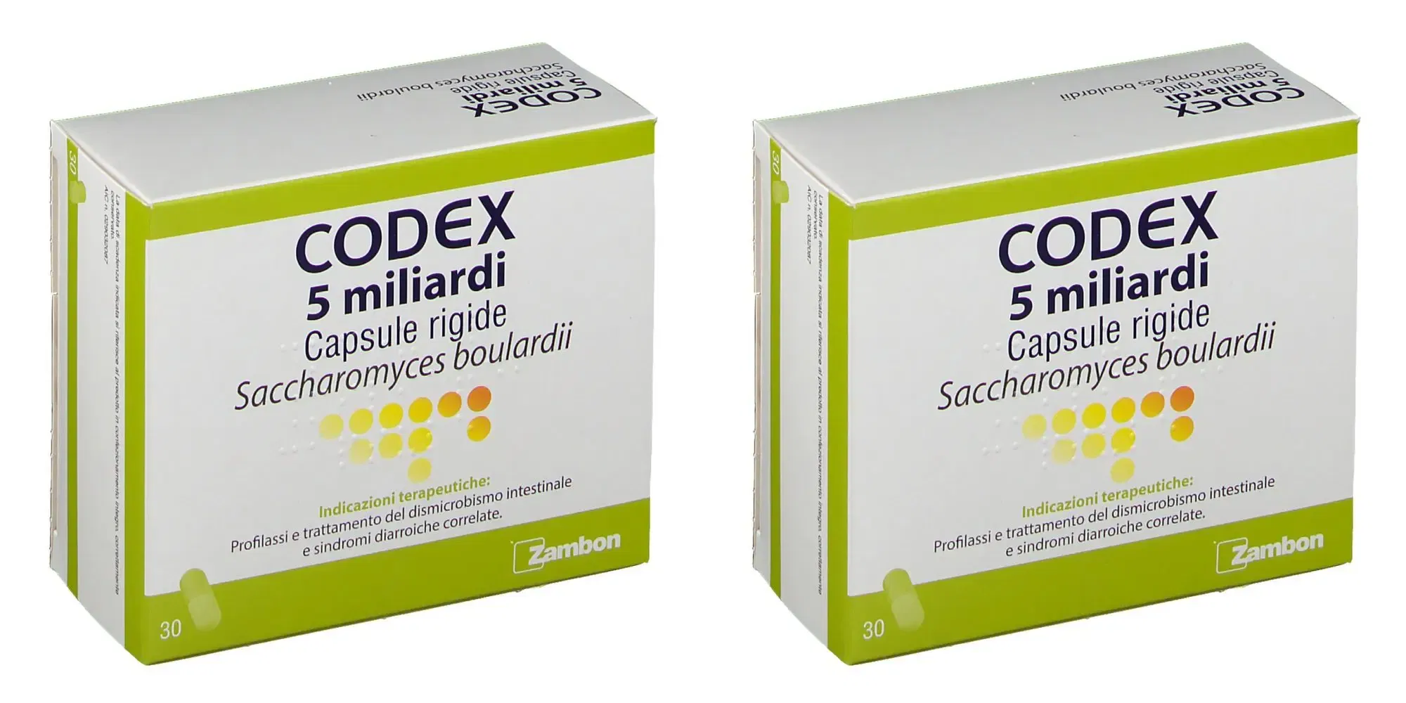 CODEX 30 capsule 5 miliardi 250 mg Pack da 2