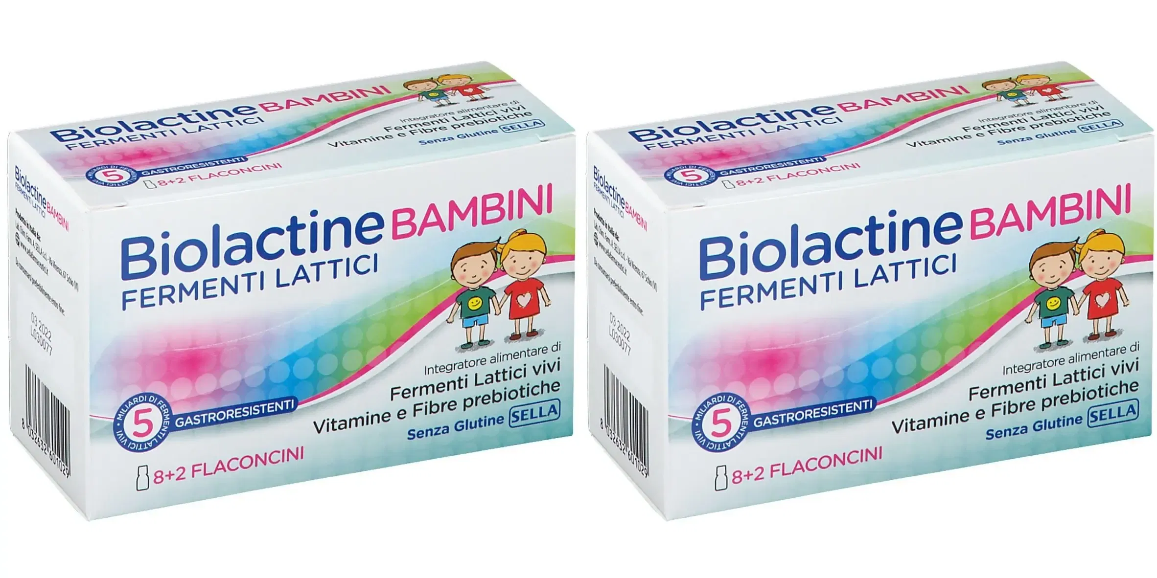 BIOLACTINE BAMBINI 10 FLACONCINI 8 ML Pack da 2