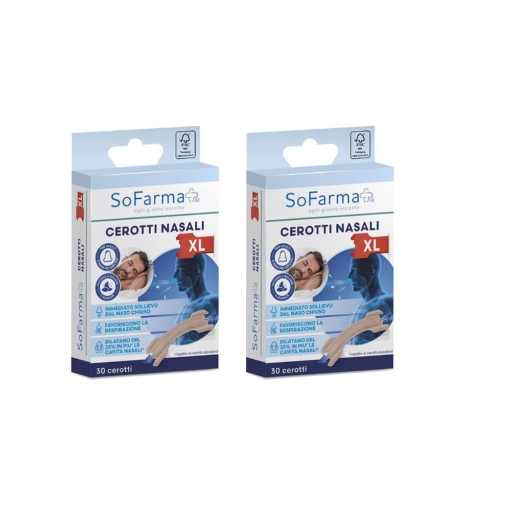 CEROTTO NASALE EXTRA LARGE 6,7 X2CM 30 PEZZI PACK X2