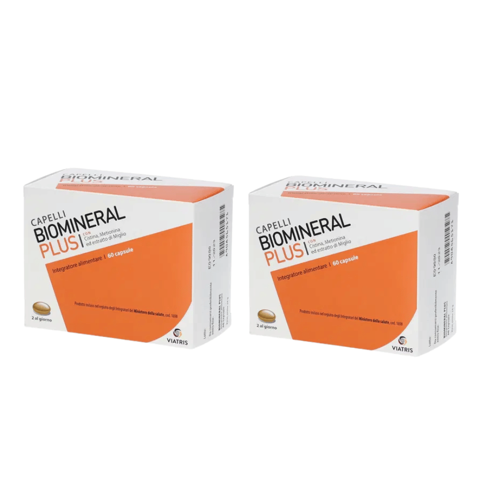 Integratore Biomineral PLUS per i capelli, 60 capsule Pack X2