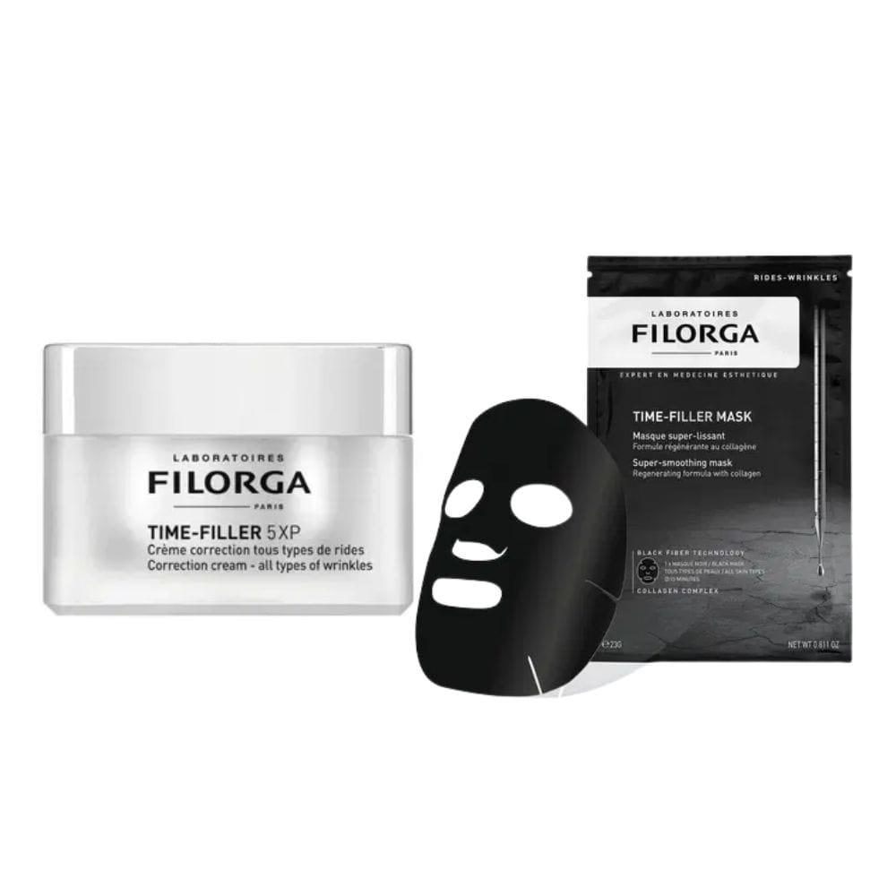 Crema Viso + Maschera Viso Filorga Time-Filler 5XP + Time-Filler Mask