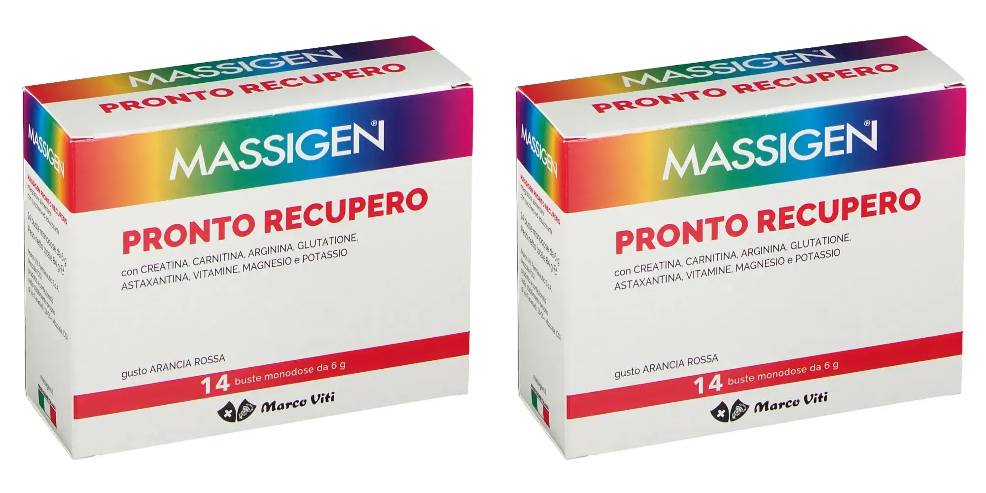 MASSIGEN PRONTO RECUPERO 14 BUSTINE 6 G Pack da 2