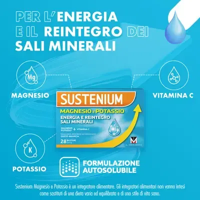 SUSTENIUM MAGNESIO E POTASSIO 28 BUSTINE PACK X2