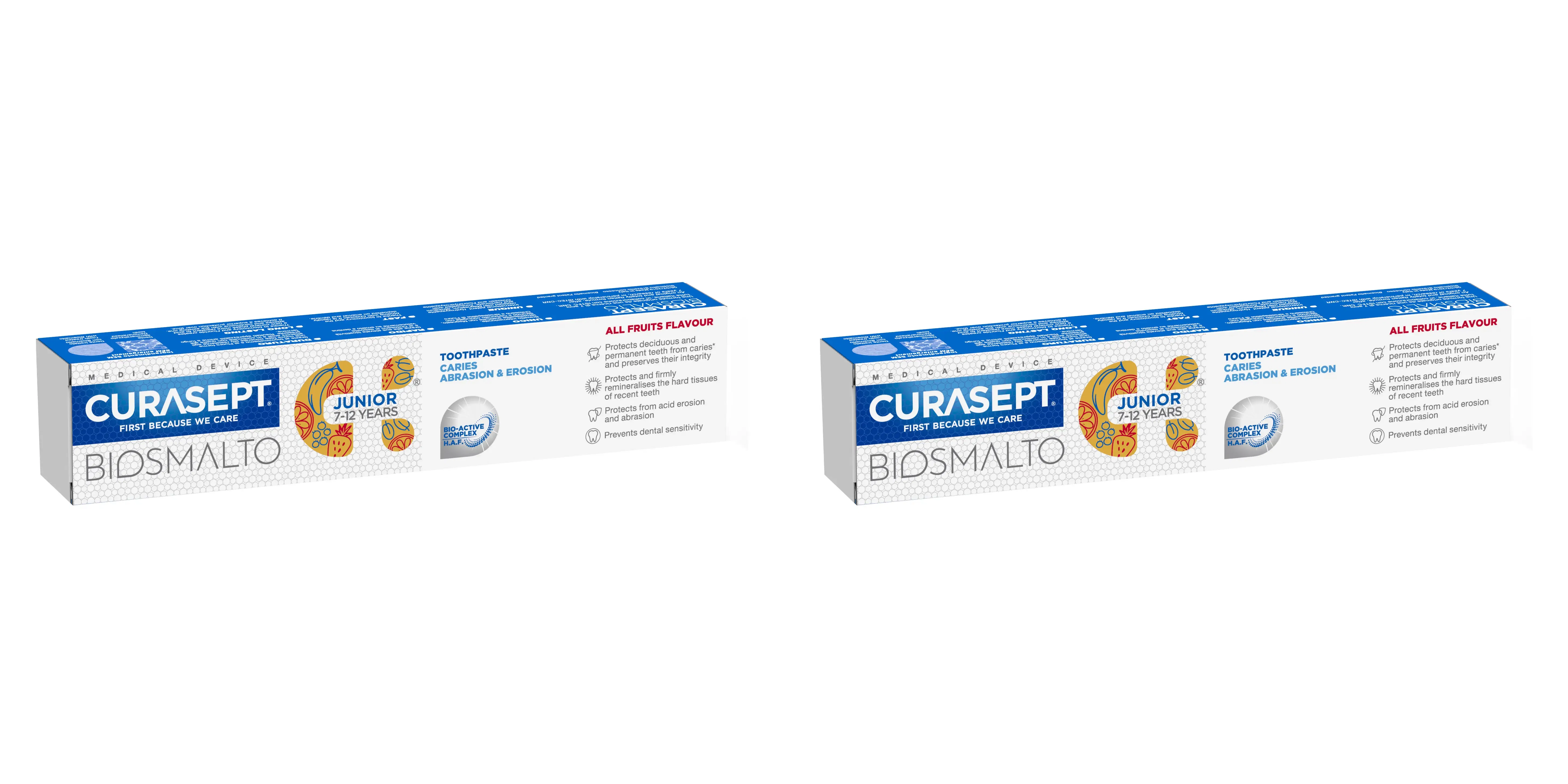 CURASEPT BIOSMALTO DENTIFRICIO JUNIOR 75 ML Pack da 2