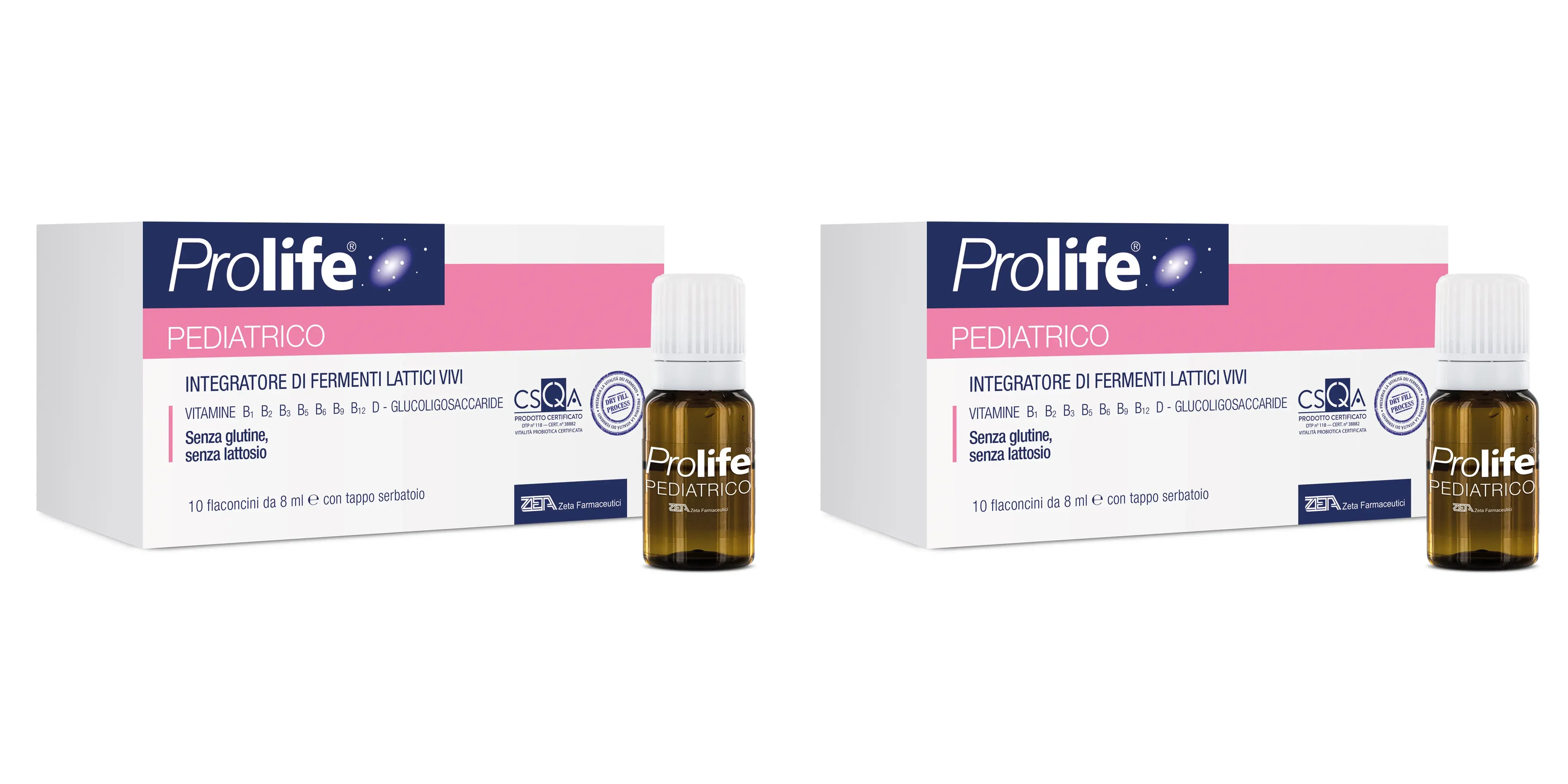 PROLIFE PEDIATRICO 10 FLACONCINI 8 ML Pack da 2