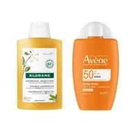 Solare viso Avène + Shampoo Klorane