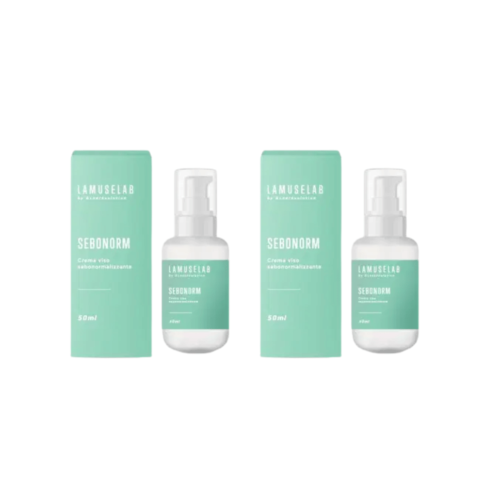 LAMUSELAB SEBONORM CREMA VISO SEBONORMALIZZANTE 50 ML Pack X2