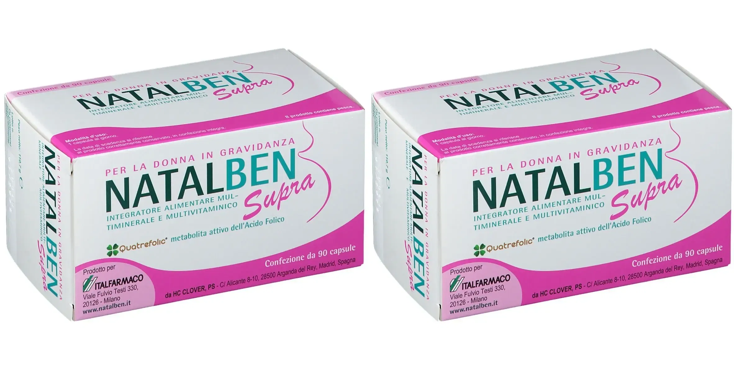 NATALBEN SUPRA 90 CAPSULE MOLLI Pack da 2