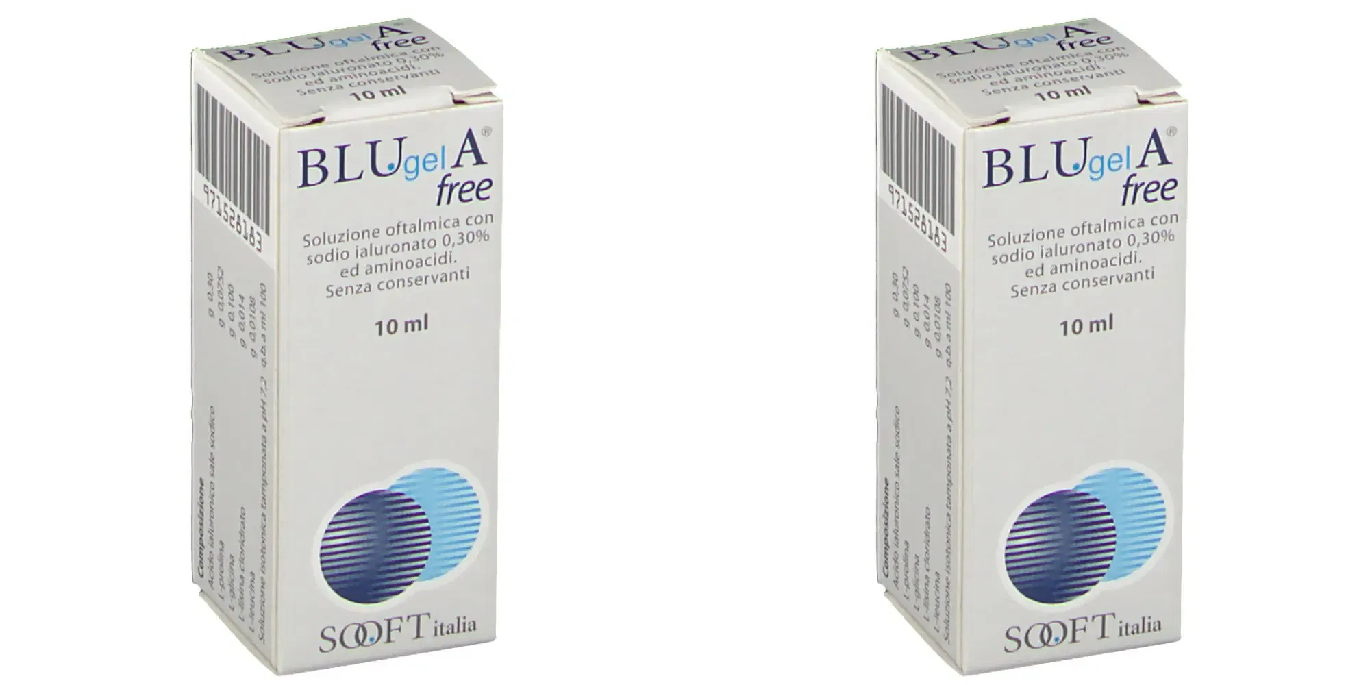 BLU GEL A FREE 10 ML Pack da 2