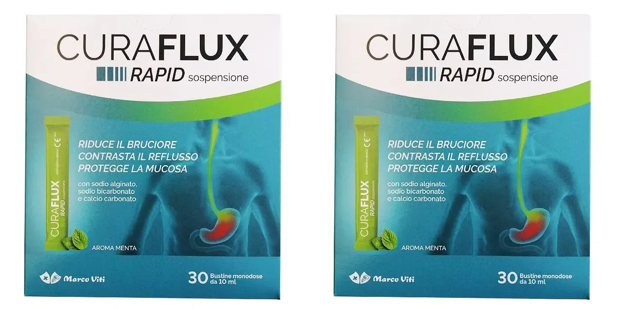 CURAFLUX RAPID SOSPENSIONE ORALE 30 BUSTINE Pack da 2