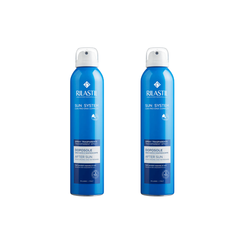 RILASTIL SUN SYSTEM DOPOSOLE SPRAY TRASPARENTE DOPOSOLE IDRATANTE E RINFRESCANTE 200 ML Pack X2