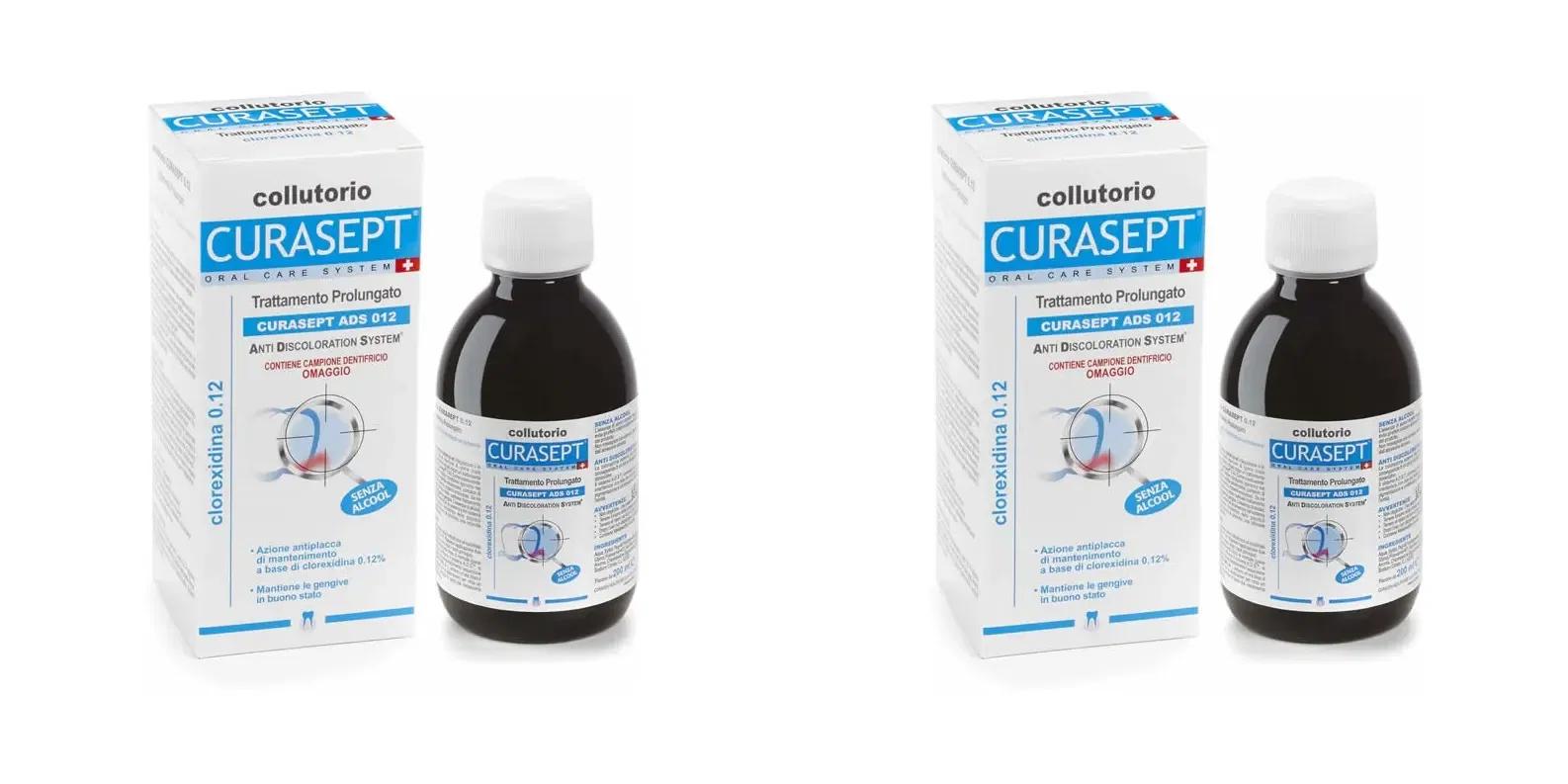 CURASEPT ADS COLLUTORIO 0,12 500 ML Pack da 2