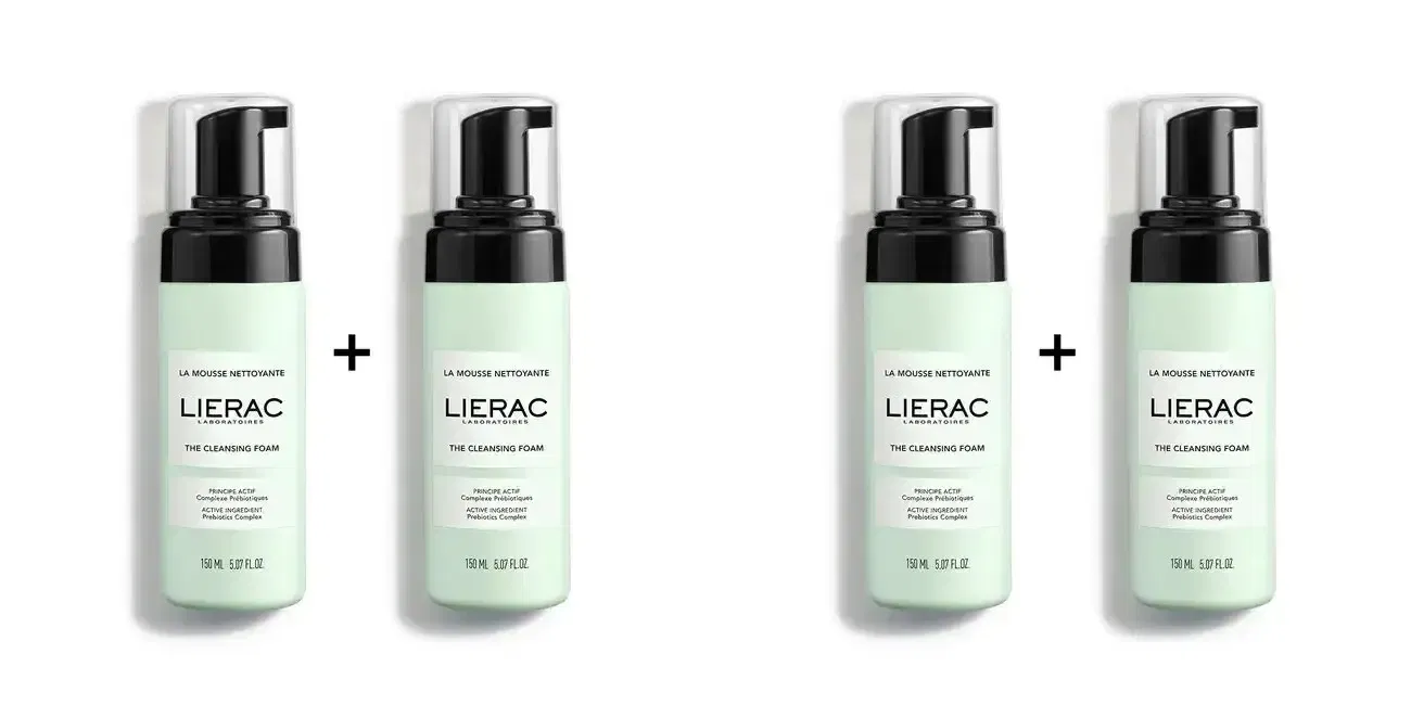 LIERAC DUO MOUSSE STRUCCANTE 150 ML 2 CONFEZIONI Pack da 2