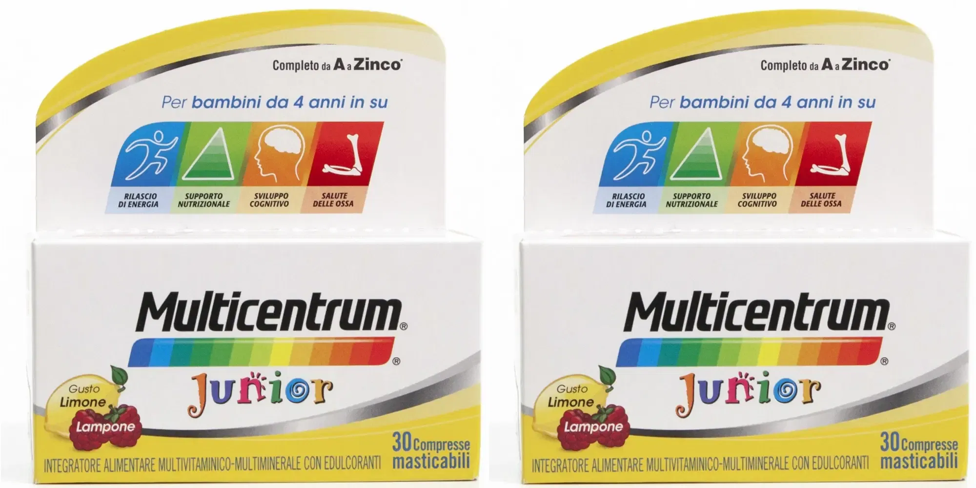 MULTICENTRUM JUNIOR 30 COMPRESSE Pack da 2