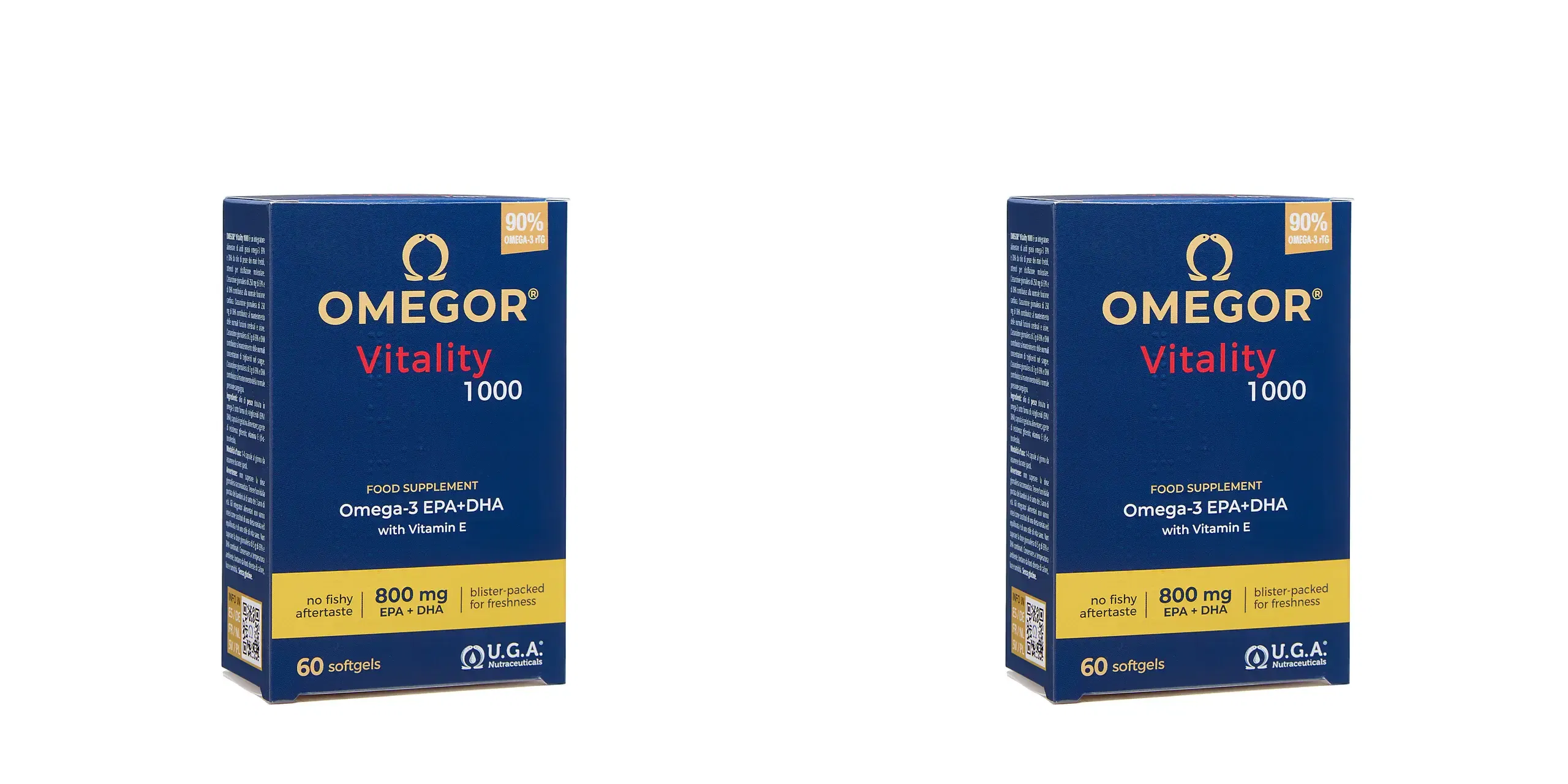 OMEGOR VITALITY 1000 60 CAPSULE MOLLI Pack da 2