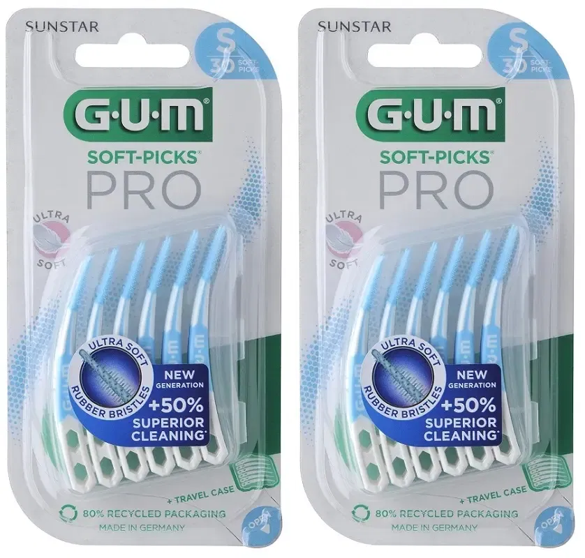 GUM SOFT PICK PRO SMALL 30 PEZZI Pack da 2