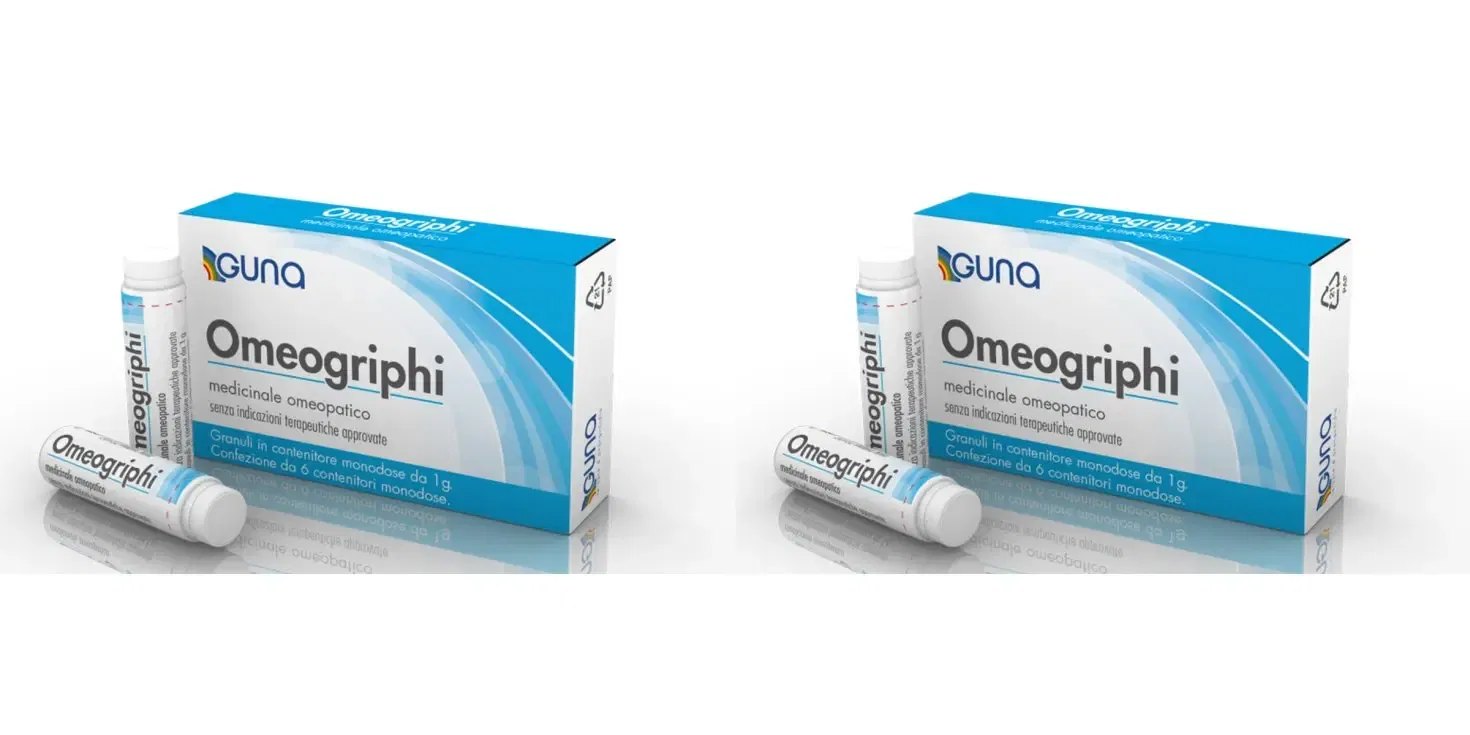 OMEOGRIPHI*6 contenitori monodose 1 g Pack da 2