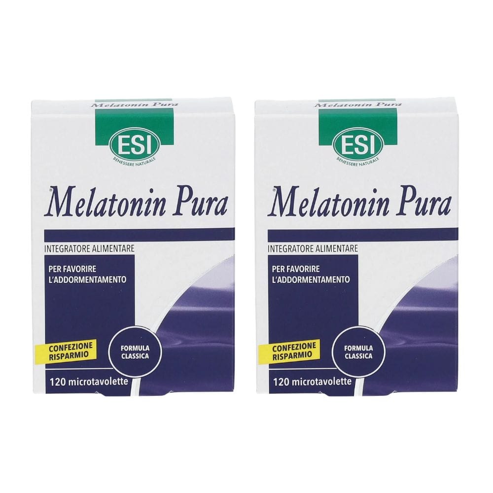 ESI MELATONIN PURA 120 MICROTAVOLETTE PACK X2