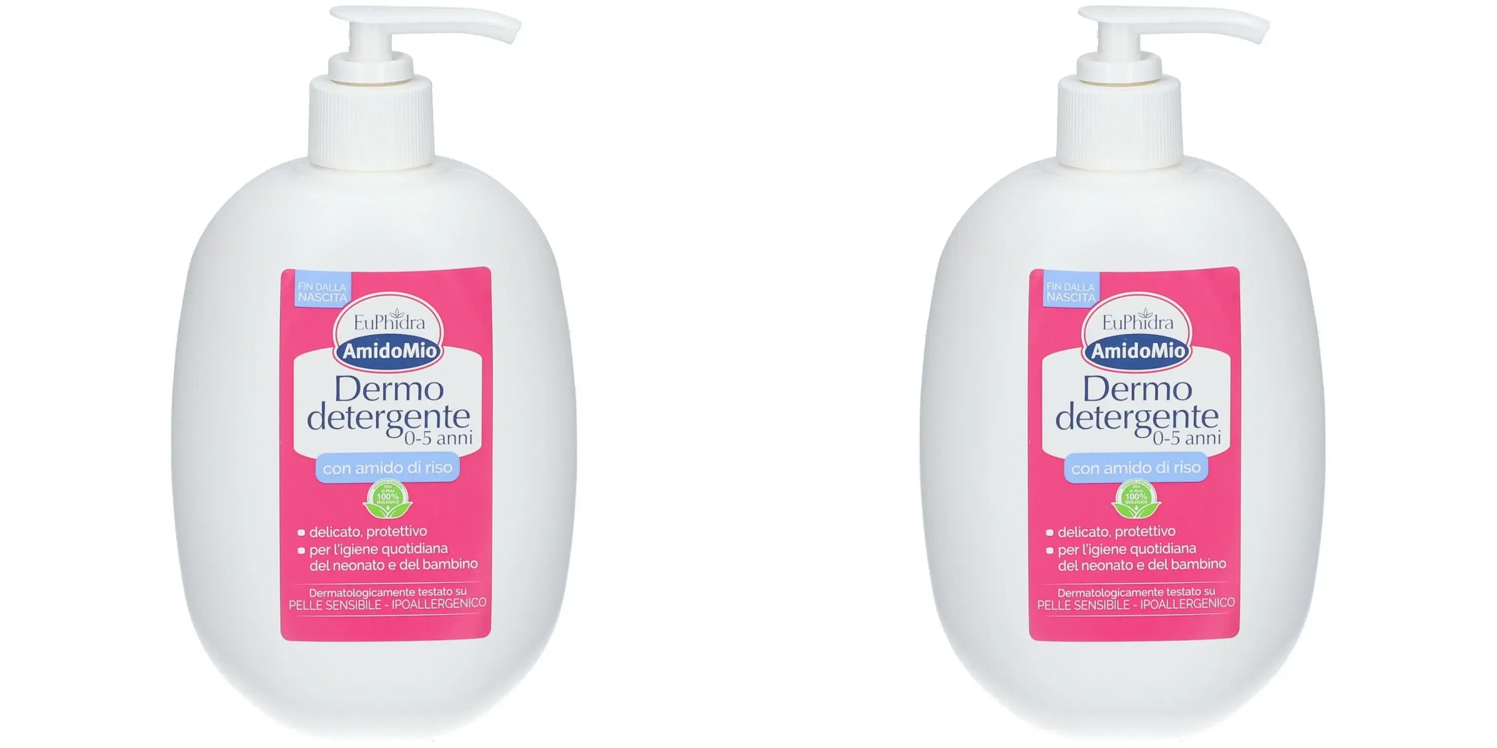 EUPHIDRA AMIDOMIO DERMODETERGENTE 0/5 ANNI 400 ML Pack da 2