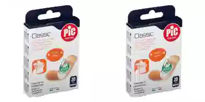 CEROTTO PIC CLASSIC 19X72 MM ANTIBATTERICO 20 PEZZI Pack da 2