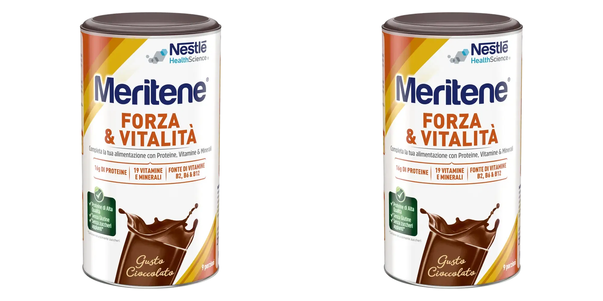 MERITENE FORZA E VITALITA' CIOCCOLATO 270 G Pack da 2