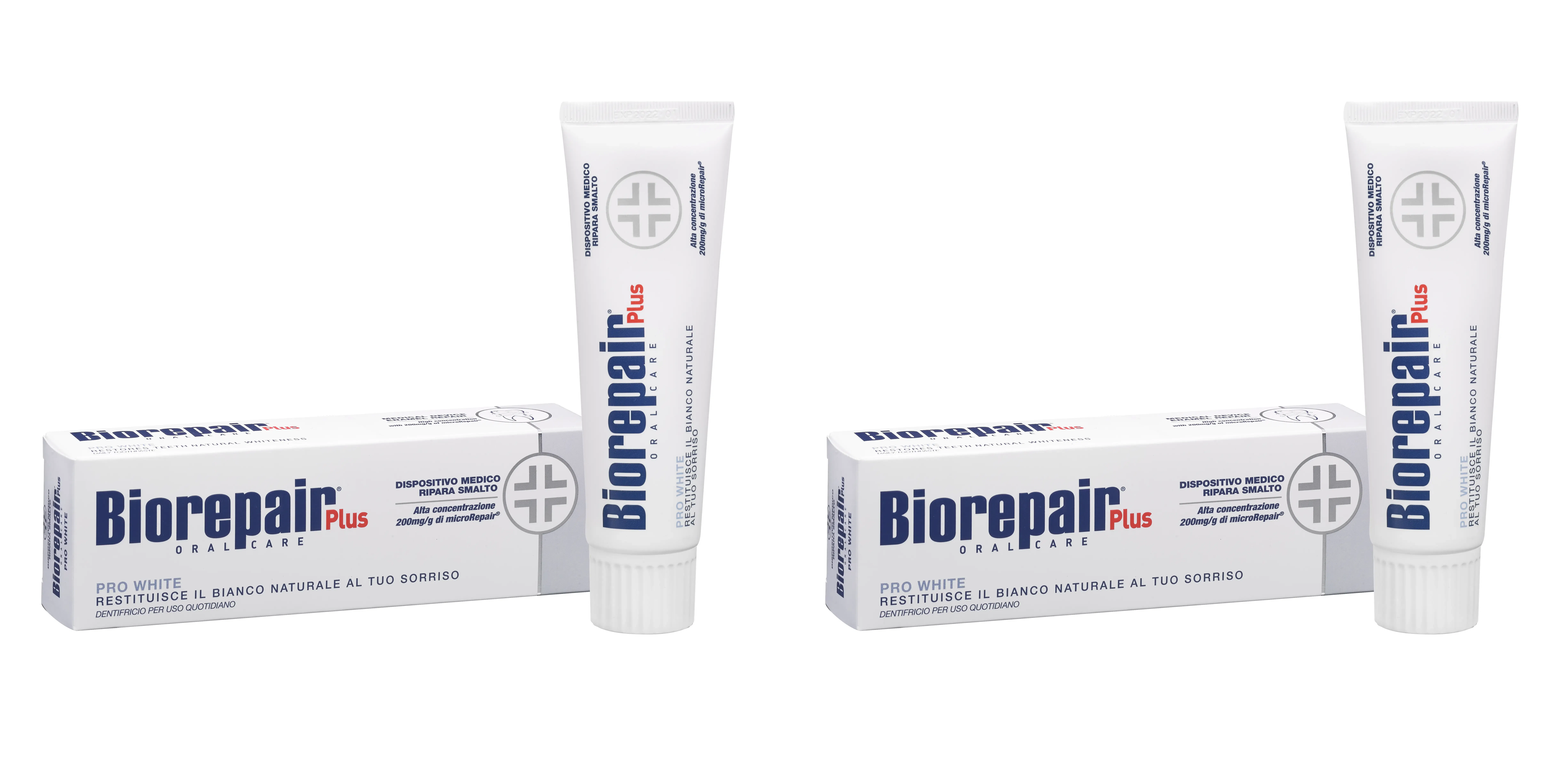BIOREPAIR PLUS PRO WHITE 75 ML Pack da 2