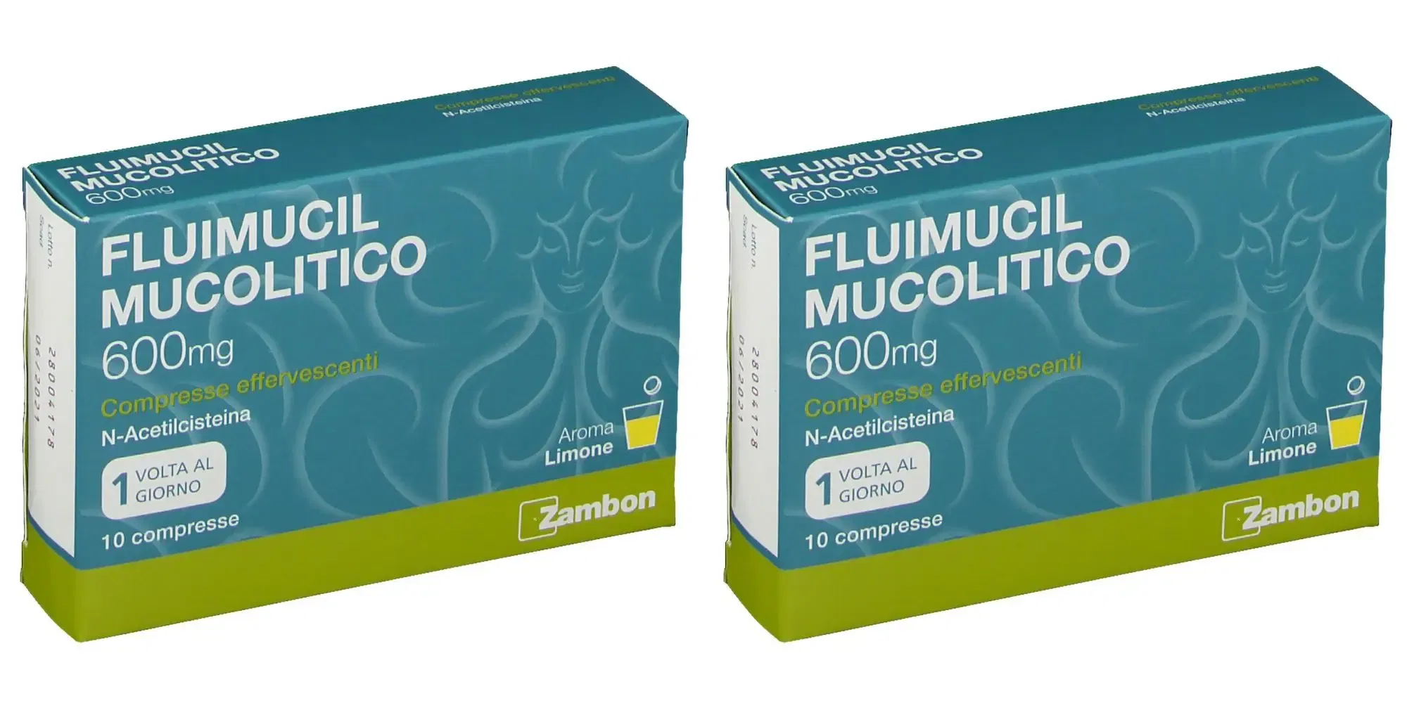FLUIMUCIL MUCOLITICO 10 compresse effervescenti 600 mg Pack da 2