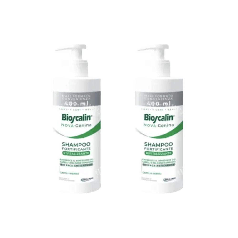 BIOSCALIN TOTAL CARE SHAMPOO FORTIFICANTE RIVITALIZZANTE 400 ML Pack X2