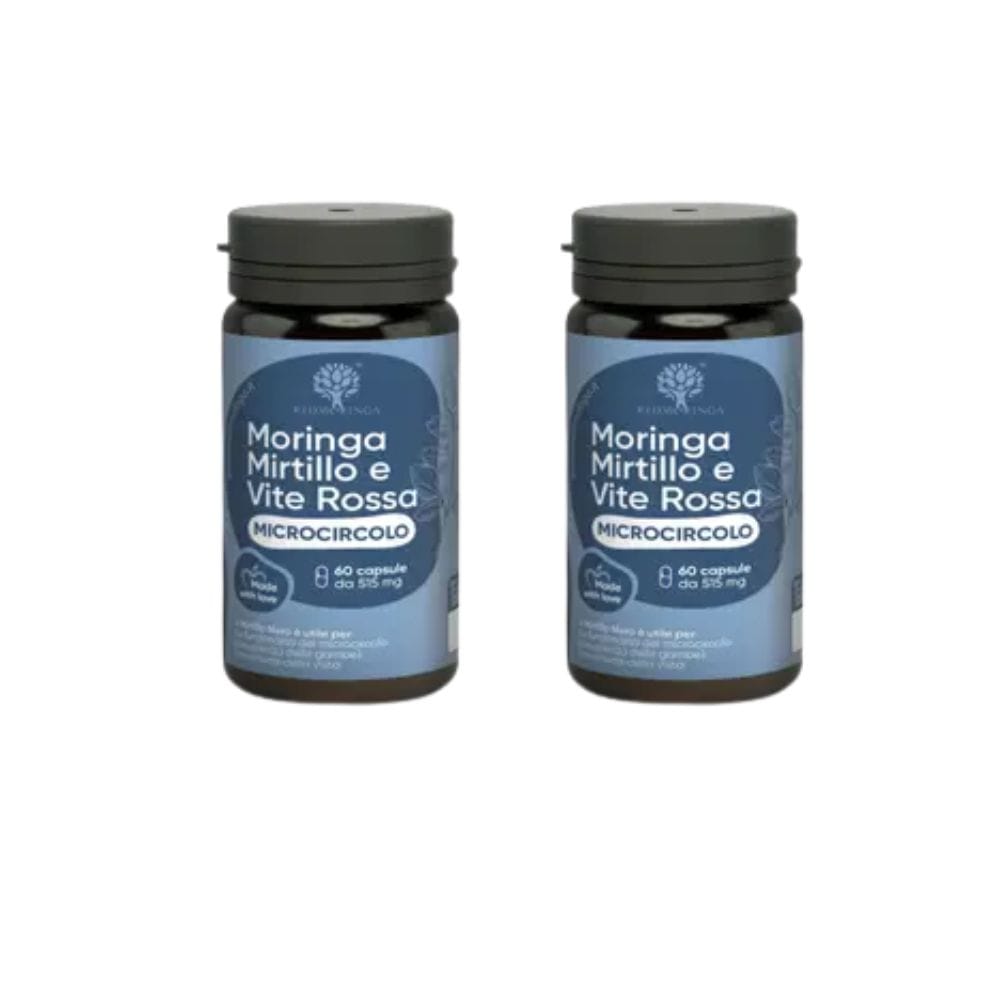 Integratore Microcircolo Moringa e Mirtillo 60 Capsule Pack X2