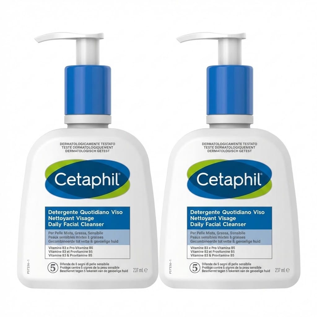 CETAPHIL DETERGENTE QUOTIDIANO VISO 237 ML 2x Pack
