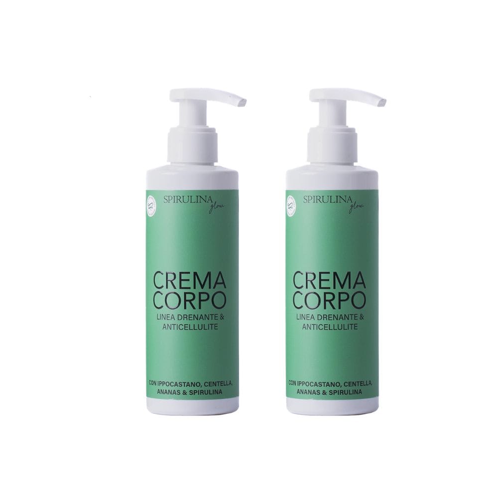 SPIRULINA GLOW CREMA CORPO DRENANTE&ANTICELLULITE PACK X2