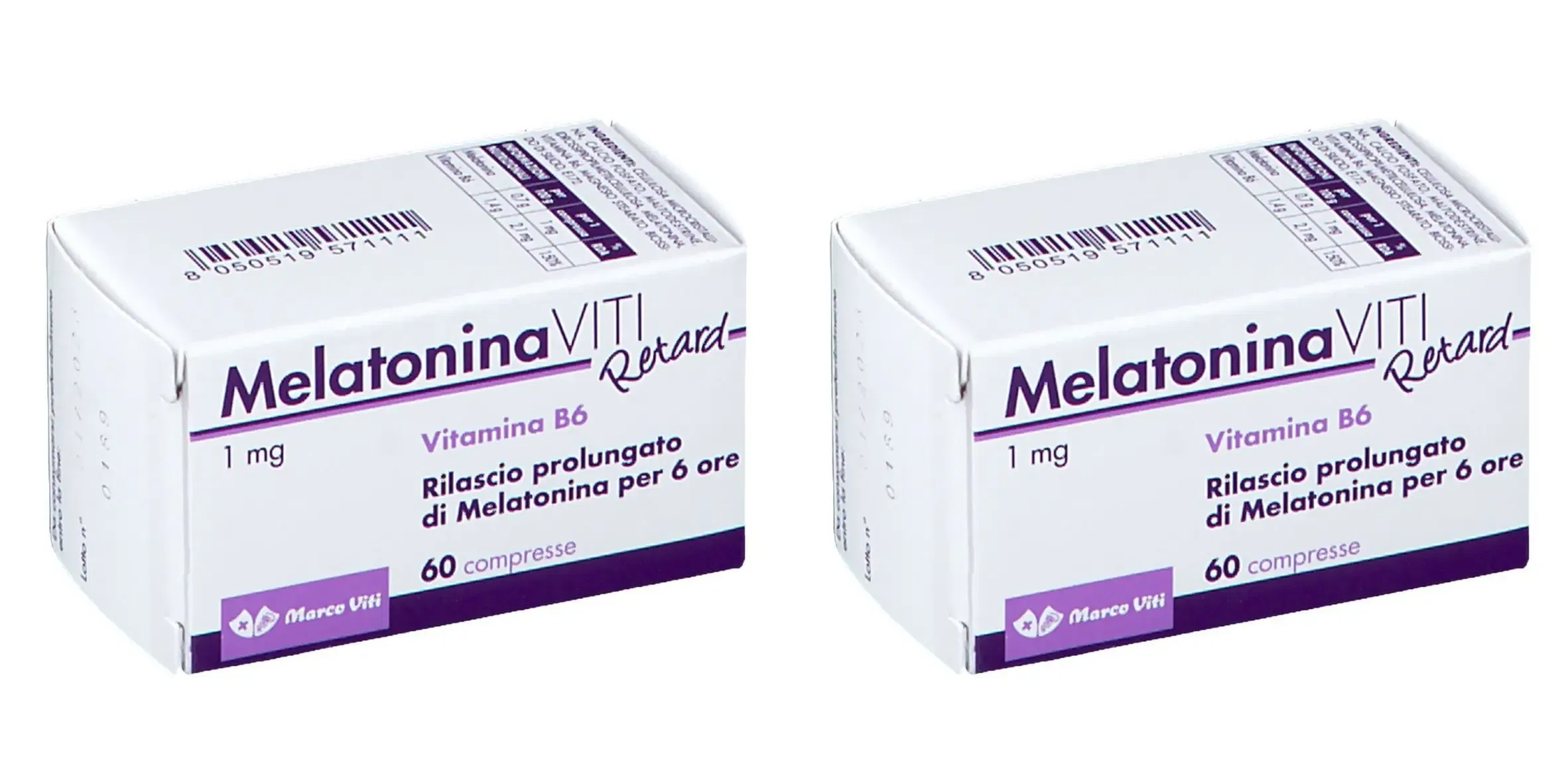 MELATONINA VITI RETARD 1 MG 60 COMPRESSE Pack da 2