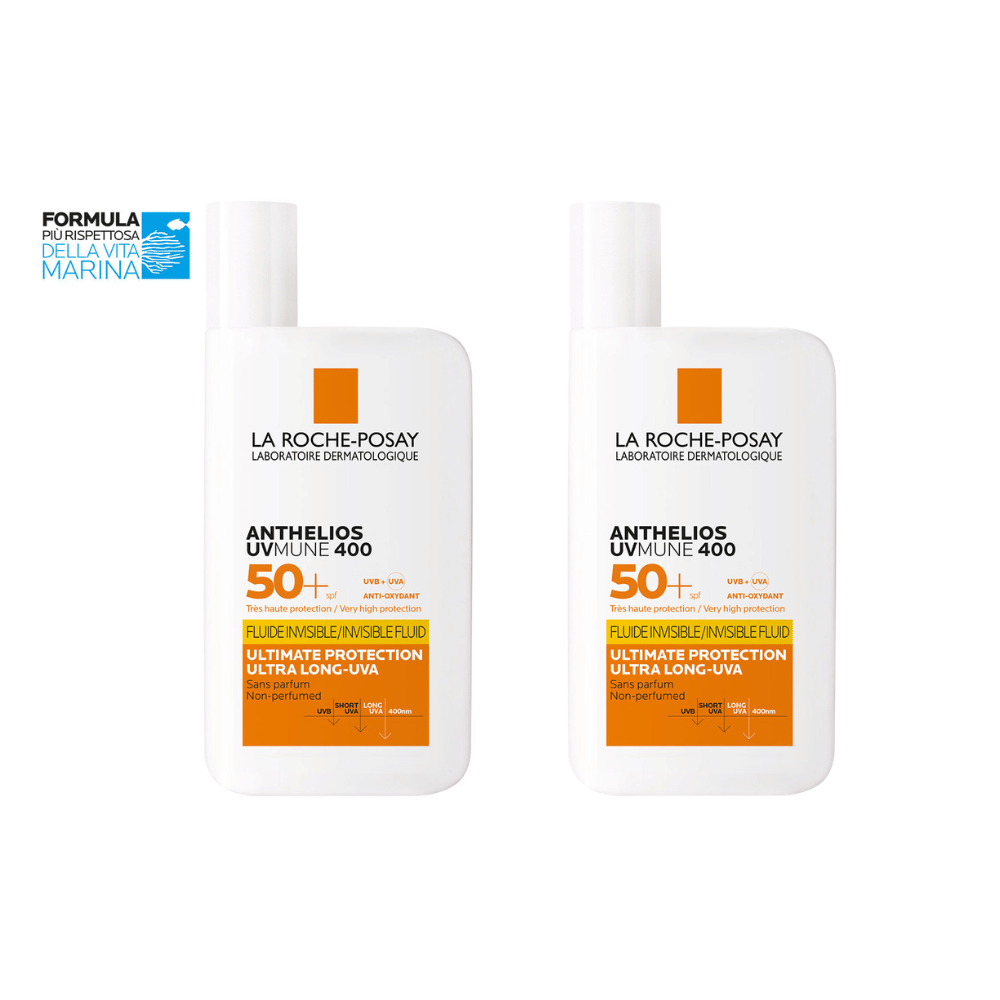 ANTHELIOS UVMUNE FLUIDO SPF50+ SENZA PROFUMO PACK X2