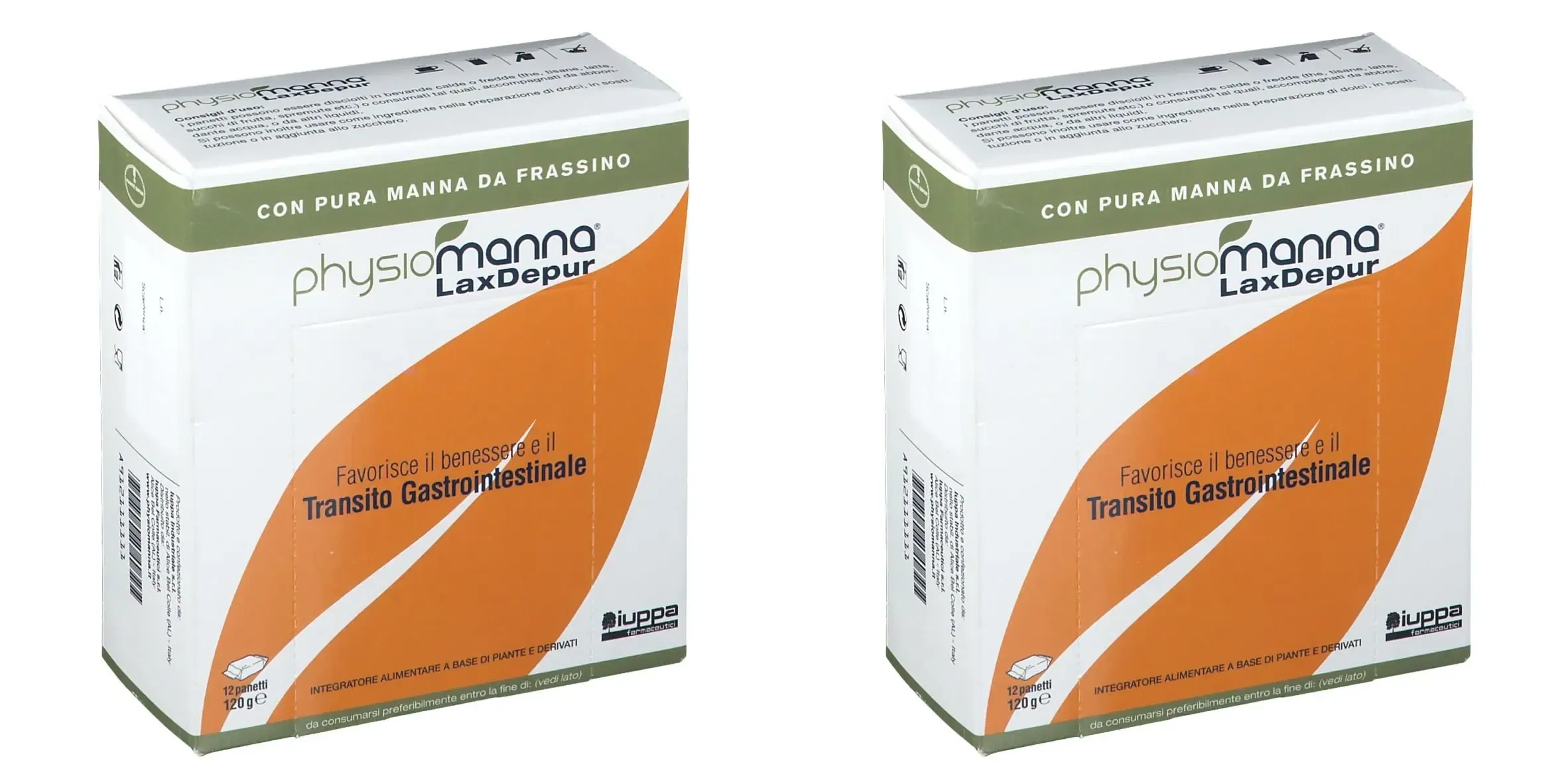 PHYSIOMANNA LAXDEPUR MANNITE DUFOUR 12 PANETTI SOLUBILI DA 10 G Pack da 2