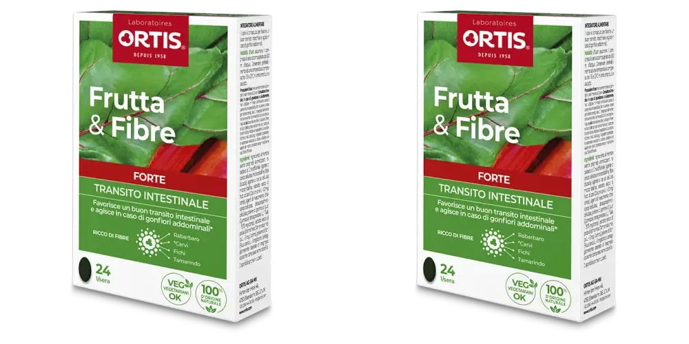 FRUTTA & FIBRE FORTE 24 COMPRESSE Pack da 2
