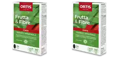 FRUTTA & FIBRE FORTE 24 COMPRESSE Pack da 2