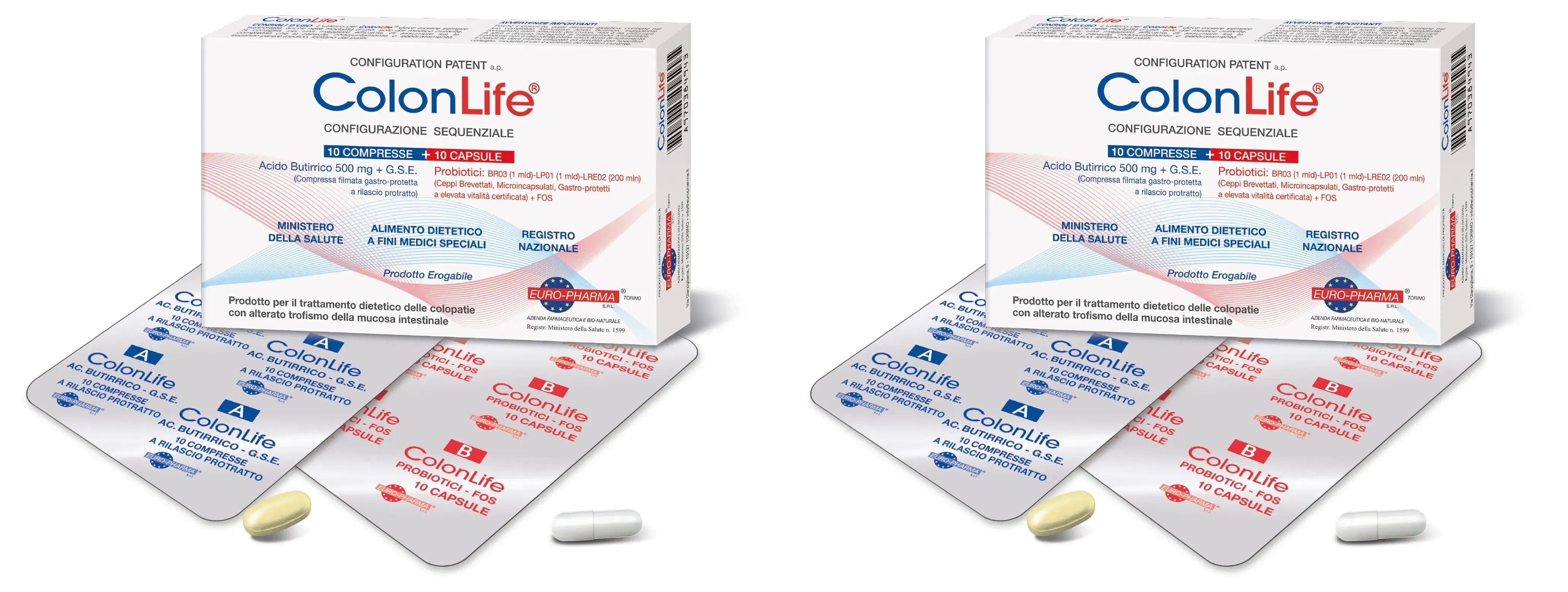 COLONLIFE 10 COMPRESSE + 10 CAPSULE Pack da 2