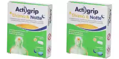 ACTIGRIP GIORNO & NOTTE 12 compresse giorno + 4 compresse notte Pack da 2