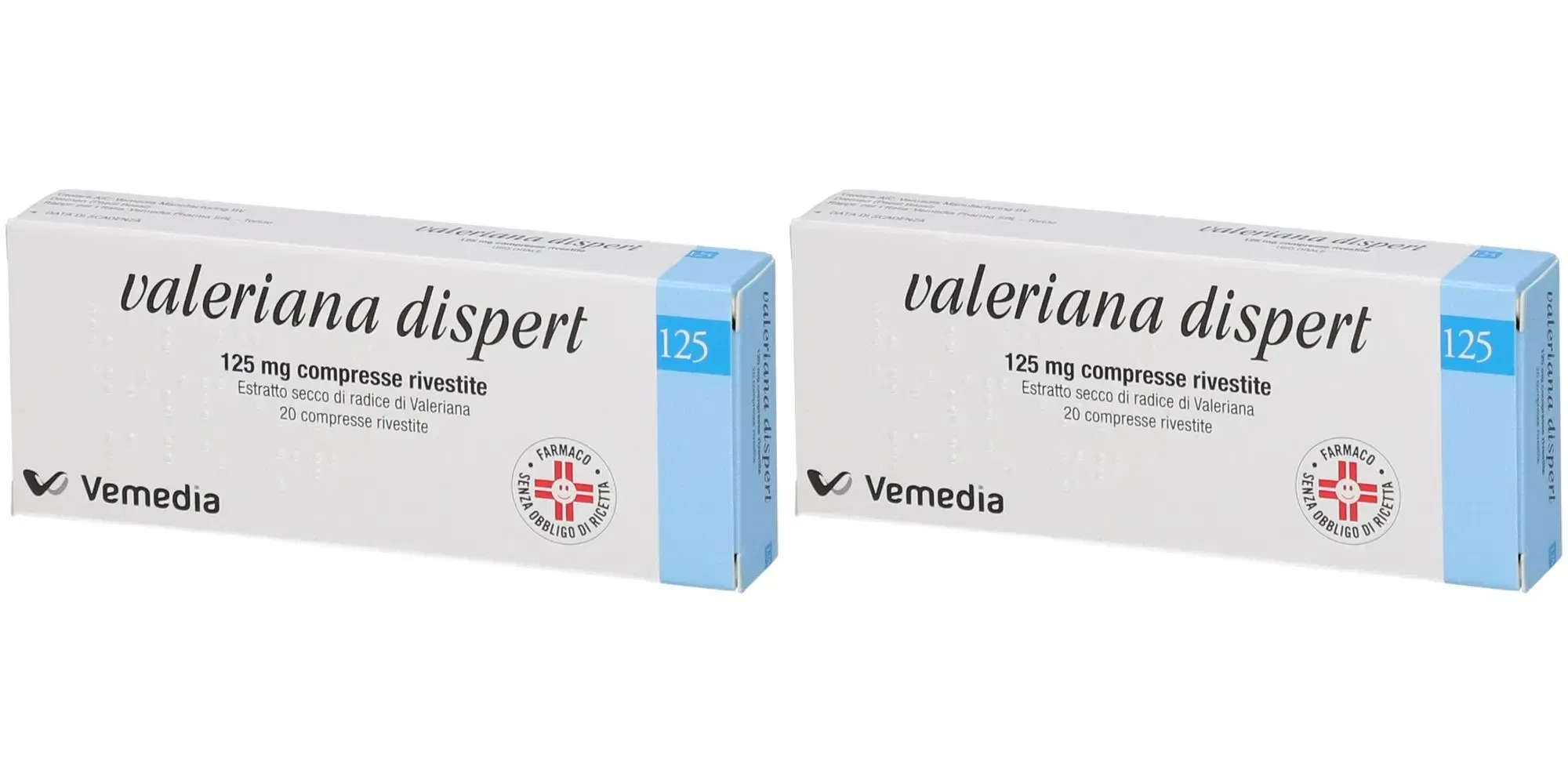 VALERIANA DISPERT 20 compresse rivestite 125 mg Pack da 2