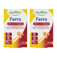 Ferro con Acido Folico + Vitamina C 60 Capsule Pack X2
